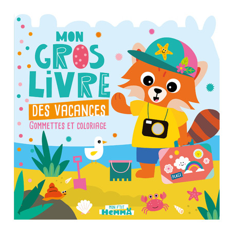 Mon P'tit Hemma - Mon gros livre des vacances (Panda roux plage)