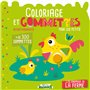 Mon P'tit Hemma - Coloriage et gommettes pour les petits - Les animaux de la ferme - + de 300 gommettes repositionnables