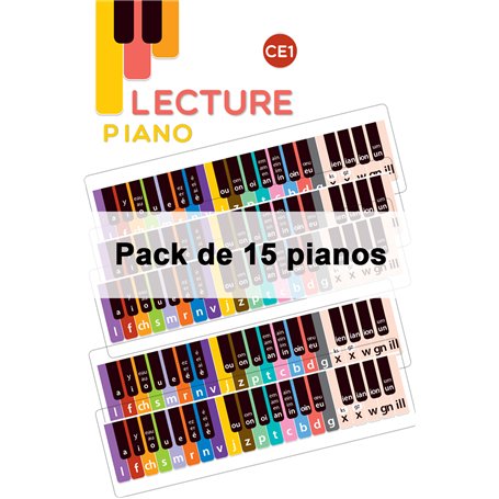 Pack de 15 pianos CE1 7,73 €