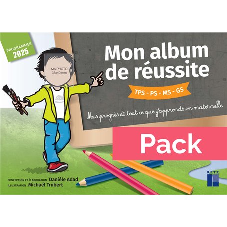 Pack de 10 - Mon album de réussite cycle 1 - Programmes 2025