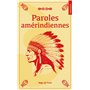 Paroles amérindiennes