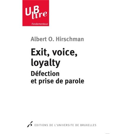 Exit, voice, loyalty 8,71 €