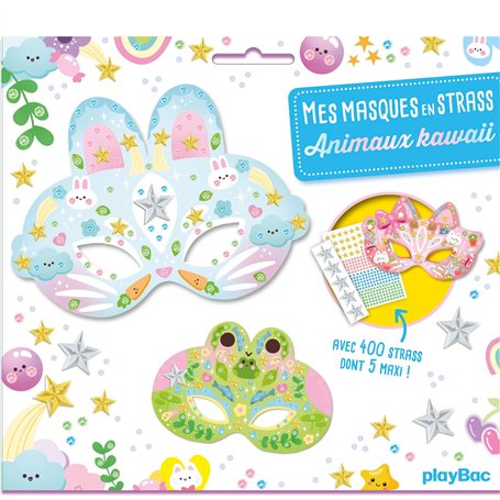 Mes masques en strass - Animaux Kawaii