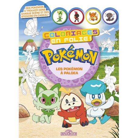 Pokémon - Coloriages en folie ! - Les Pokémon de Paldea
