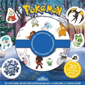 Pokémon - Pochette de stickers épais repositionnables Pokémon - Pochette de stickers épais repositionnables