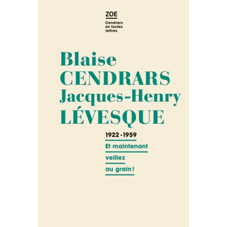 Correspondance 1922-1959