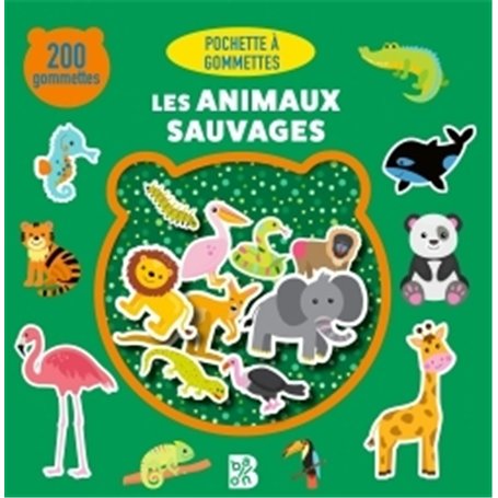Les animaux sauvages 200 gommettes 3-4 ans