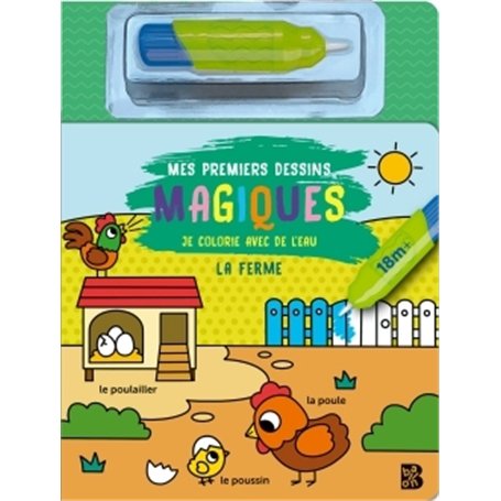 Mon premier Je colorie avec de l'eau: La ferme