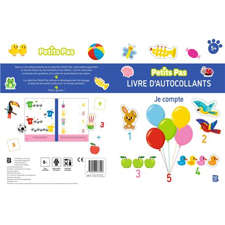 Petits Pas autocollants: Je compte