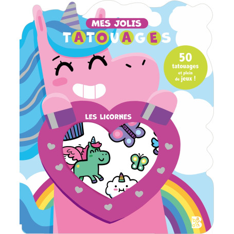 Tatouages avec découpe:  Les licornes