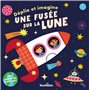 Une fusée sur la lune