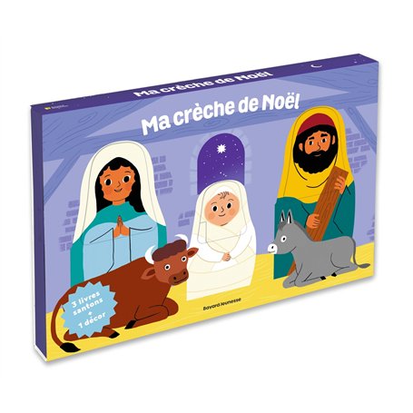 Ma crèche de Noël - trois livres-santons et un décor