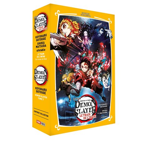 Coffret Demon Slayer T07 + Roman jeunesse T03