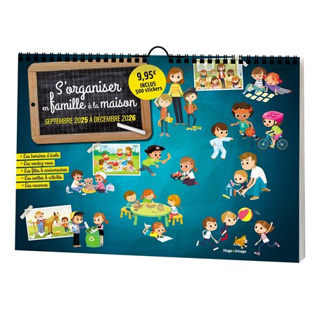 Calendrier s'organiser en famille 2025-2026