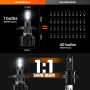 CAR WORK BOX H4 LED Ampoules 28000LM 130W LED Lampe Phares pour 12V Voiture, 6500K