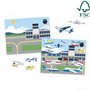 Melissa & Doug Livres d'Autocollants réutilisables Véhicules, Livres d'autocollants, Packs Activités avions et voyages pour tout