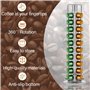 Porte Rangement pour Nespresso Capsules de Café, Supports pour 40 Capsules de Café Argent, 360 Degrés Rotable Range Coffee Capsu