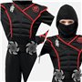 Spooktacular Creations Costume de Ninja de Luxe pour Enfants, Costume de Cosplay Ninja pour Garçons et Filles, Déguisement de Ni