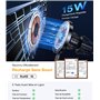 Coolpow 15w Support Telephone Voiture Induction [Grille Aeration] Chargeur Magsafe Voiture Accessoires Chargeur magnétique Suppo