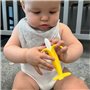 Lots de 2 anneaux de dentition - NUBY - Banane et Mais - Silicone - Des 3 mois