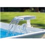 Intex 28090E - Cascade hydroélectrique innovante à 3 LED multicolores - Pour piscine hors sol - Blanc
