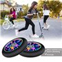 CLKE 2Pcs Roue de Trottinette Freestyle Pro Stunt 100mm, Roue Trotinette Freestyle Coloré en Alliage d'Aluminium,avec Compartime