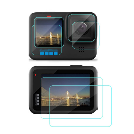 Komet Protecteur d'écran pour caméra d'action GoPro Hero 13 hero12 hero11 hero10 hero9 (2 Sets)