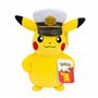 Pokémon Peluche Captain Pikachu Peluche Douce de 20 cm avec la Casquette de Captain et des détails Authentiques