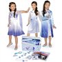 Disney La Reine des Neiges 2 – Coffret Déguisement Elsa Deluxe 17 Pièces Enfant 3 à 6 Ans Taille 4-6X – Robes