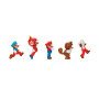 SUPER MARIO Nintendo Lot de 5 Figurines Only Mario 6,5 cm