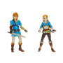 Nintendo Zelda - Pack de 2 Figurines d'action Link et Zelda - 11 Cm - 20 Points d'Articulation - Licence Officielle Zelda Breath