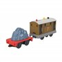 Thomas & Friends Locomotive Motorisée À Piles Thomas Et Ses Amis Toby Avec Wagon De Marchandises Série « Tous En Avant ! », Renf