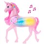 Barbie Licorne Sons et Lumières avec 20 combinaisons interactives de lumières, sons et musique, effets activés en appuyant sur d