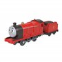 Fisher-Price Thomas et ses Amis Locomotive Motorisée James classique avec wagon de chargement
