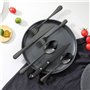 VEVOR Ménagère 48 pièces, couverts en acier inox de qualité alimentaire, finition miroir, lavables au lave-vaisselle, avec coute