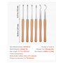 VEVOR Outils Tournage pour Tour à Bois, 6 PCS, Ciseaux à Bois avec Fraises en Carbure Ronds et Carrés Diamantés, Coffret de Rang