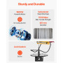 VEVOR Palan Électrique 2 en 1, 500 kg, Treuil Électrique Portable de Levage 1500 W Hauteur de Levage 30 m Vitesse 11 m/min Téléc
