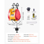 VEVOR Palan Électrique 2 en 1, 500 kg, Treuil Électrique Portable de Levage 1500 W Hauteur de Levage 30 m Vitesse 11 m/min Téléc