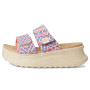 HEYDUDE Sandales - Nu-Pieds Delray Slide Surf Baja 4uz Blue/Pink/Multi 38.