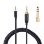 Toxaoii QC45 Câble audio spiralé de rechange compatible avec casque Bose QuietComfort QC 45, QC35 II, QC 35, OE2 OE2i Soundlink
