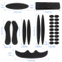 Coussinet de Casque de Vélo, 3 Kits de Rembourrage du Casque Peuvent Protéger Efficacement la Tête, Rembourrage pour Casque de V