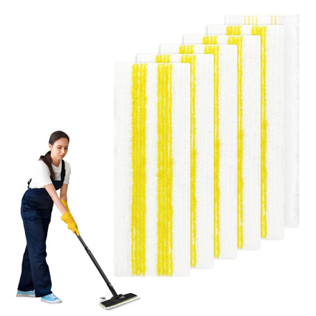 6 Pièces pour Kärcher EasyFix Bonnettes Nettoyeurs Vapeur Serpillere Recharge Kit