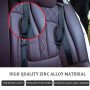 WFRPABY Clip Verrouillage Voiture Métal 2 Pièces Ajusteur Ceinture Sécurité Métal Verrou Maintien Ceinture Sécurité Noir Positio