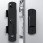 Lot de 2 Verrous de Porte en Acier Inoxydable Noir - Loquet de Sécurité pour Porte et Fenêtre