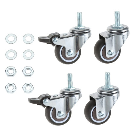 bowarepro Lot de 4 roulettes pour meubles