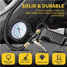 Acier Extension Noir 10Pcs