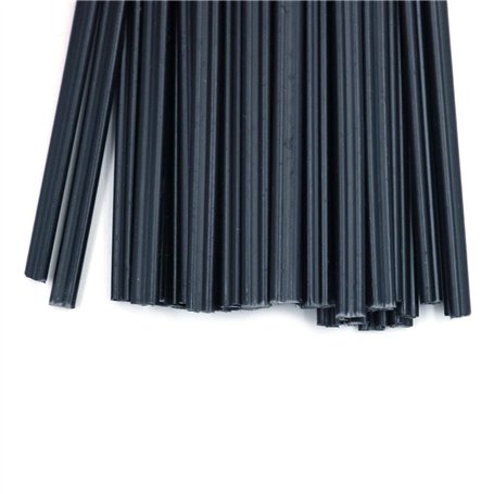 50mm Libre Longueur Ressort Acier Extension Ressort Noir 10Pcs