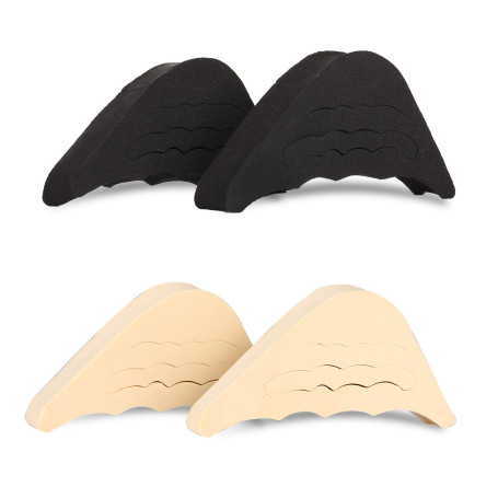 VABNEER 2 paires Coussinets pour Chaussures Rembourrage de Chaussure Faire de Grandes Chaussures Fit (Noir&Beige)