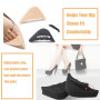 VABNEER 2 paires Coussinets pour Chaussures Rembourrage de Chaussure Faire de Grandes Chaussures Fit (Noir&Beige)