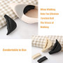 VABNEER 2 paires Coussinets pour Chaussures Rembourrage de Chaussure Faire de Grandes Chaussures Fit (Noir&Beige)